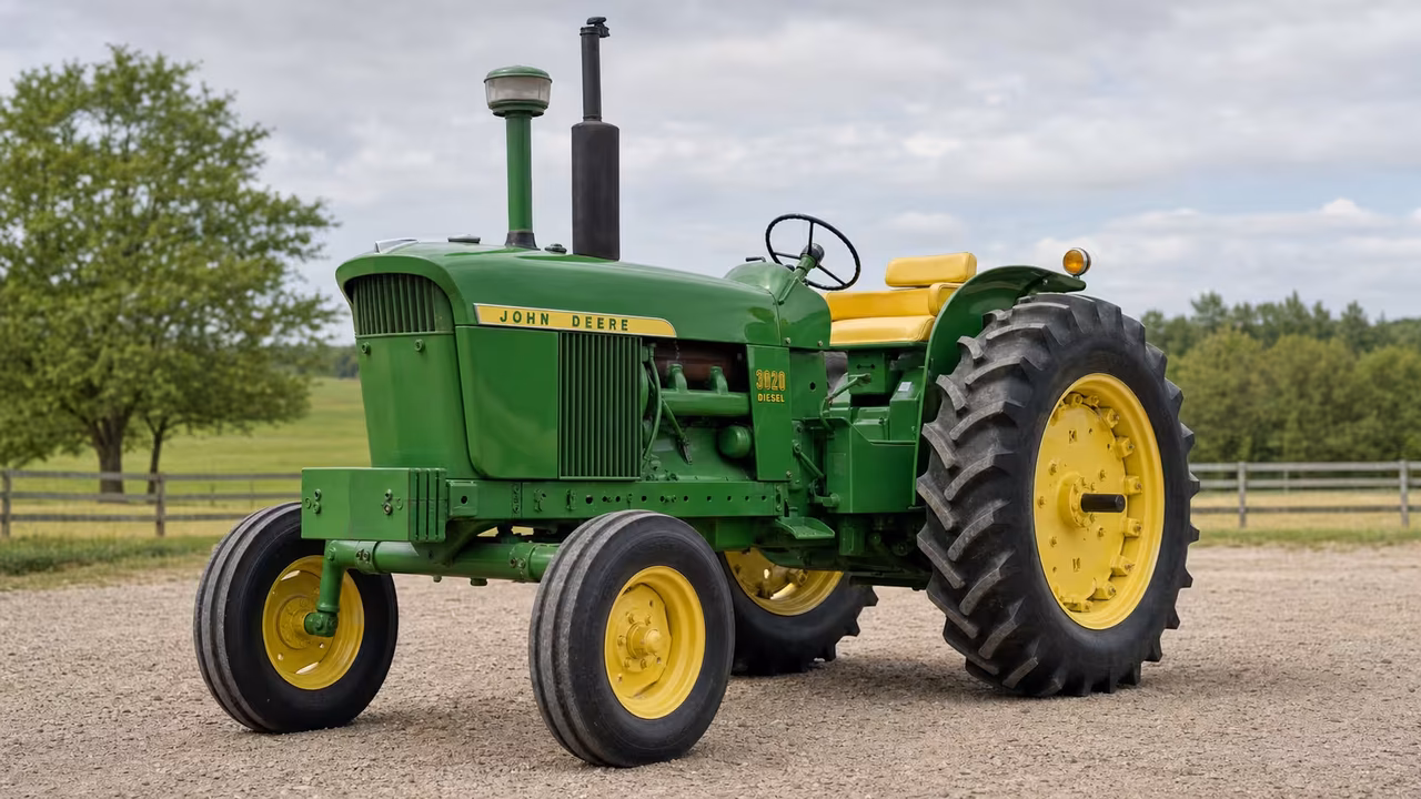 John Deere 3020 farm tractor.