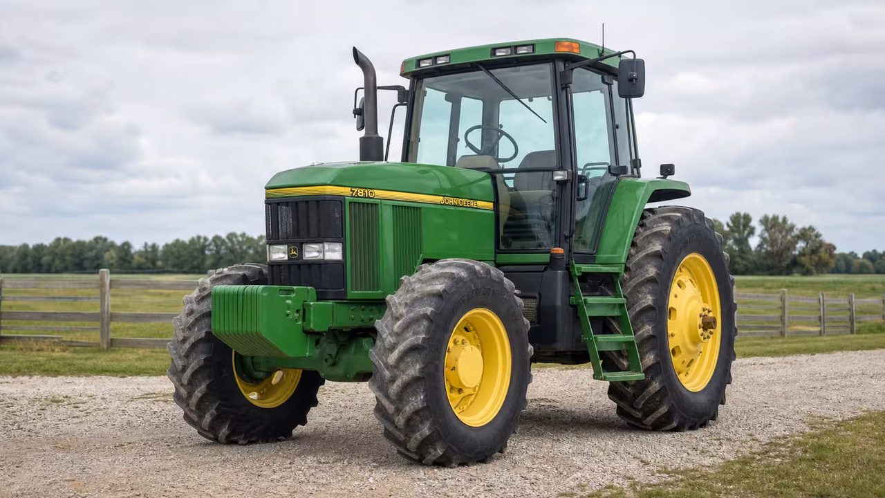 John Deere 7810 farm tractor.