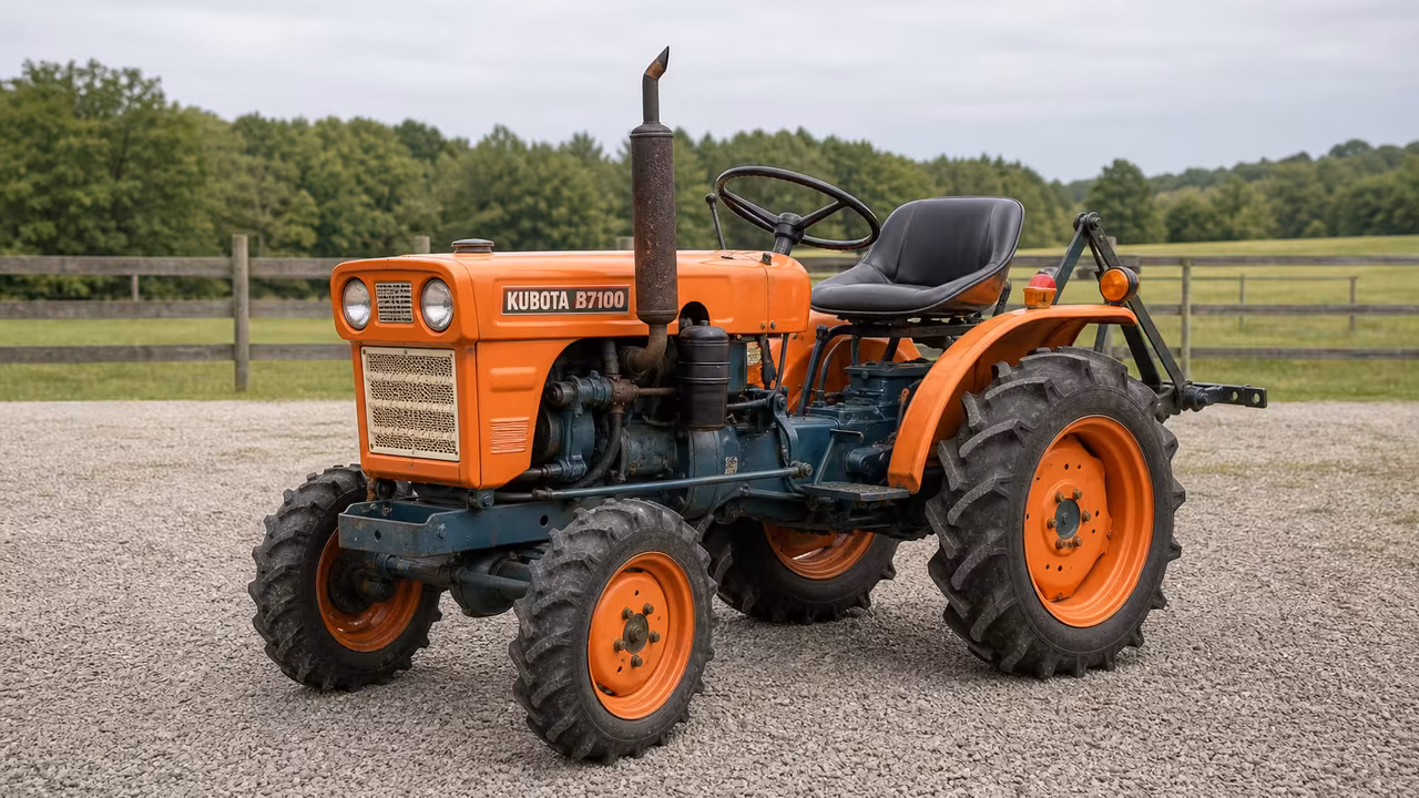 Kubota B7100 compact tractor.