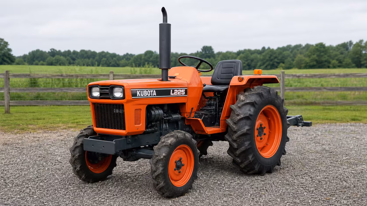 Kubota L225 compact tractor.
