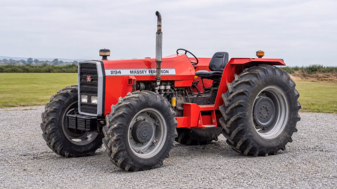 Massey Ferguson 294 tractor in a rural farm setting.